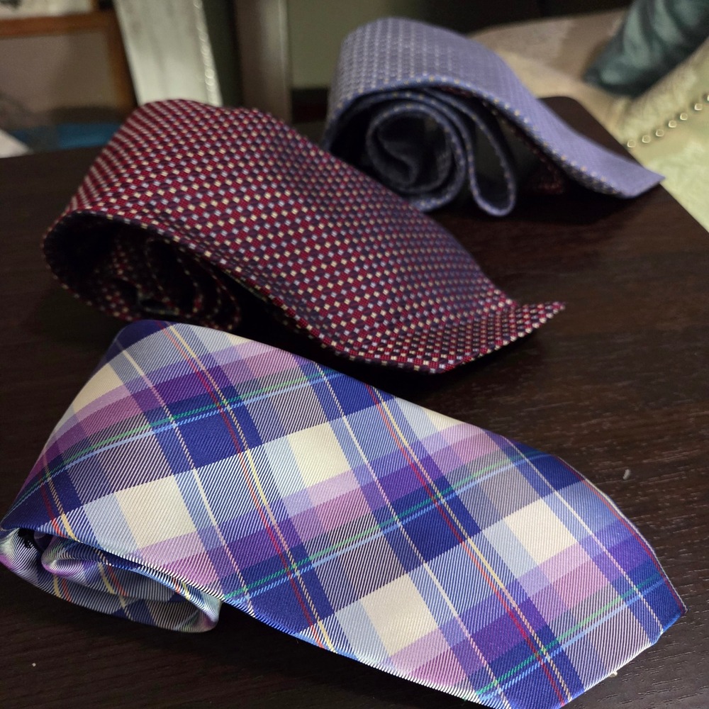 Tommy Hilfiger Neckties Lot of 3 Dress Ties Business Professional Career - Picture 5 of 14